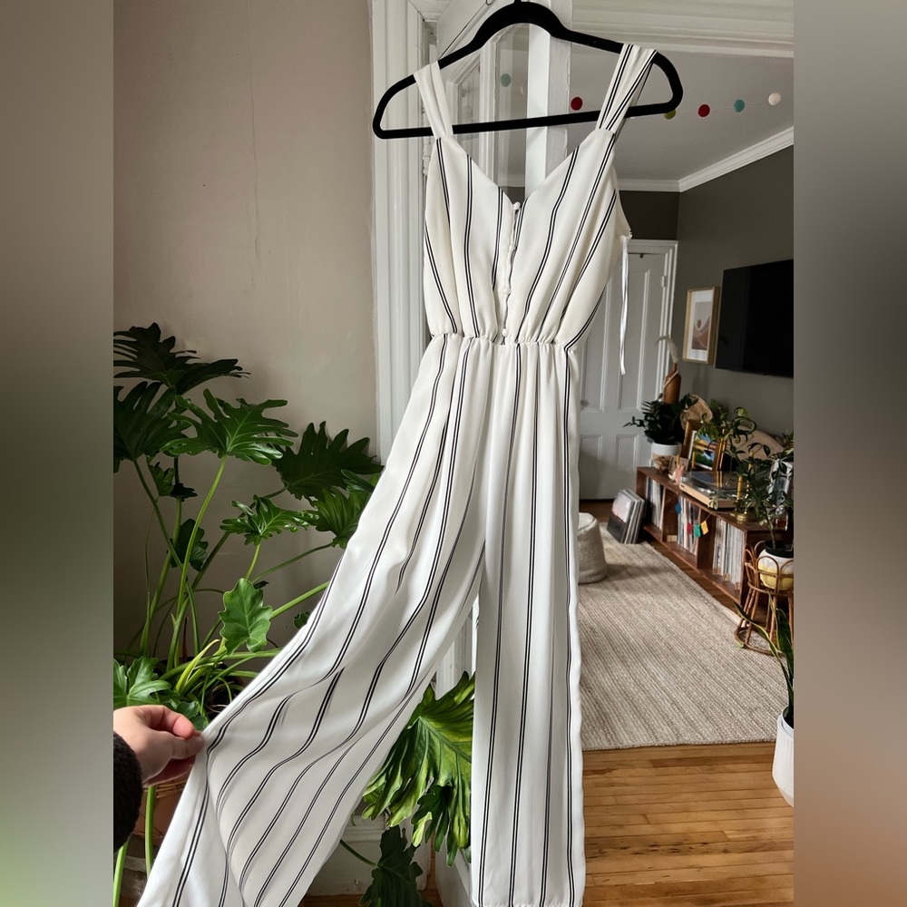 Striped Jumpsuit